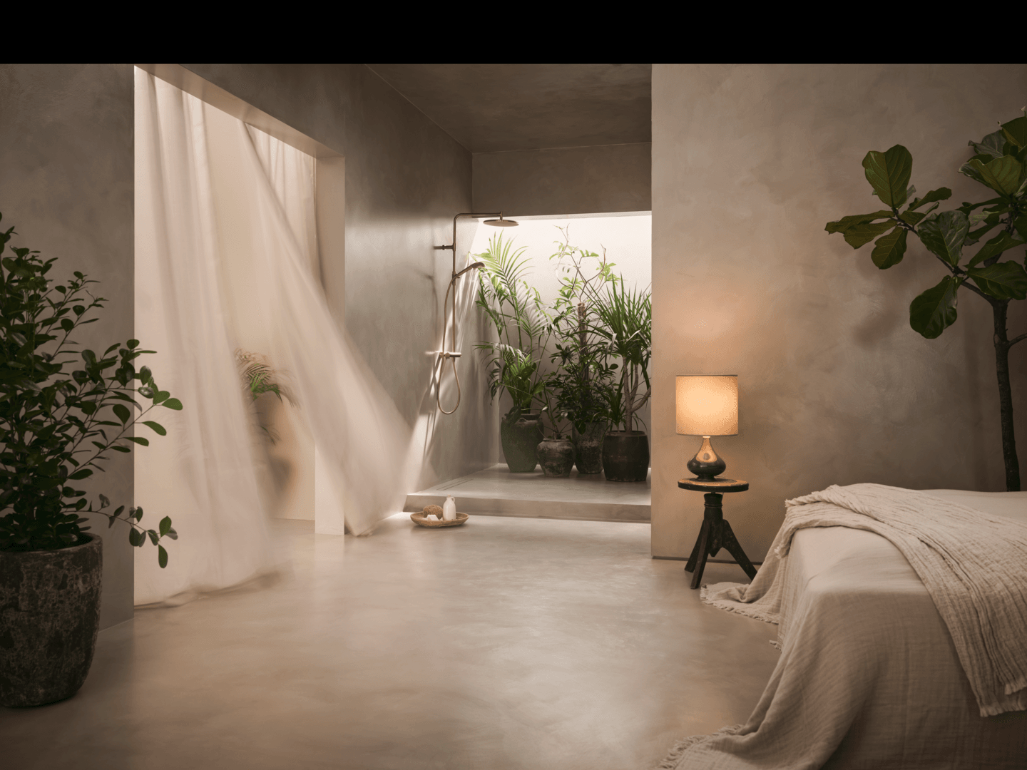 Dusjkran med rain shower | 4792-81 | Børstet bronse