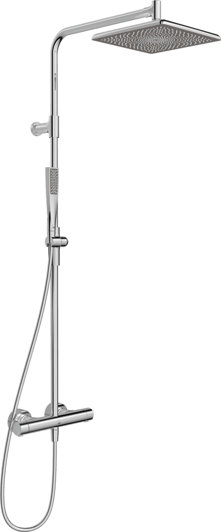 Dusjkran med rain shower | 4796 | Krom