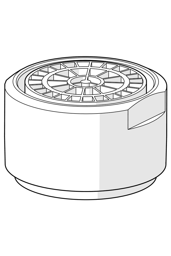 Strålesamler, STD M24x1 LL C | 601987V | Krom