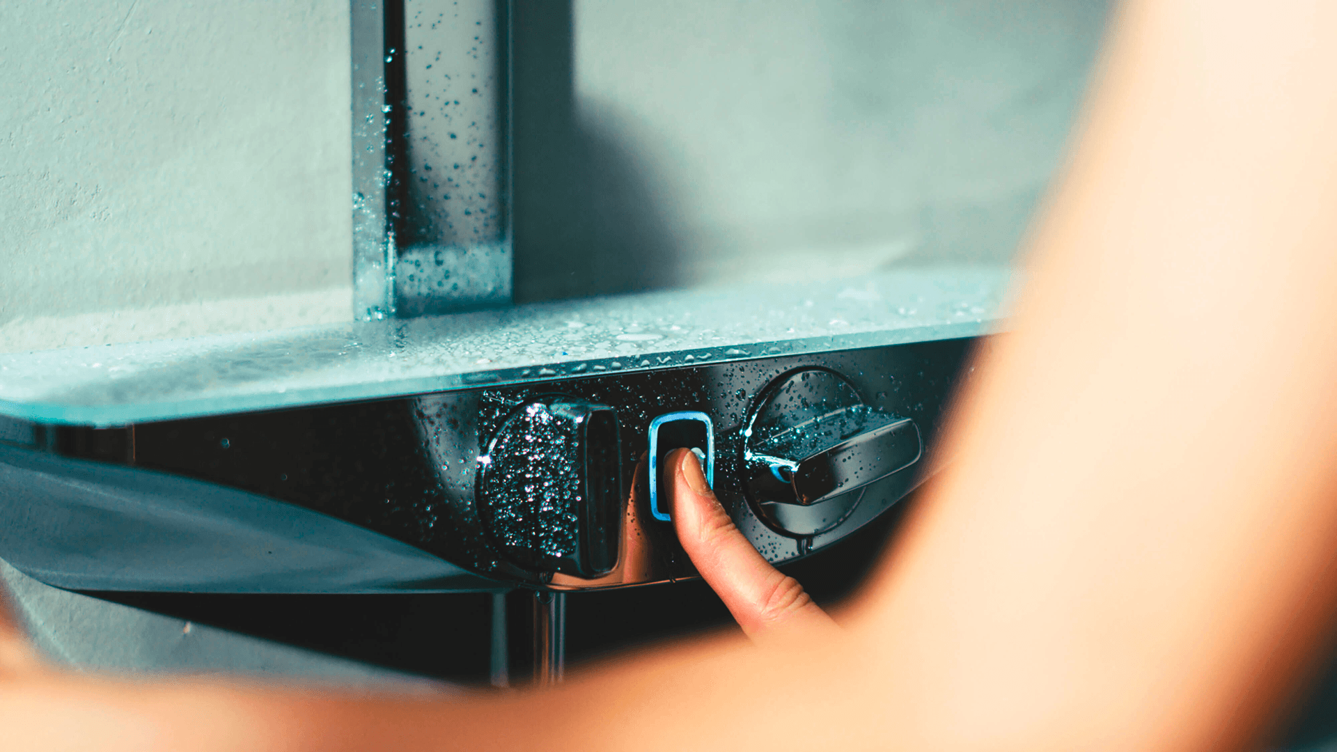 Dusjkran med rain shower, 6 V, Bluetooth | 7592-11 | Krom/Hvit