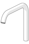 Høy tut | 1001049V | Krom