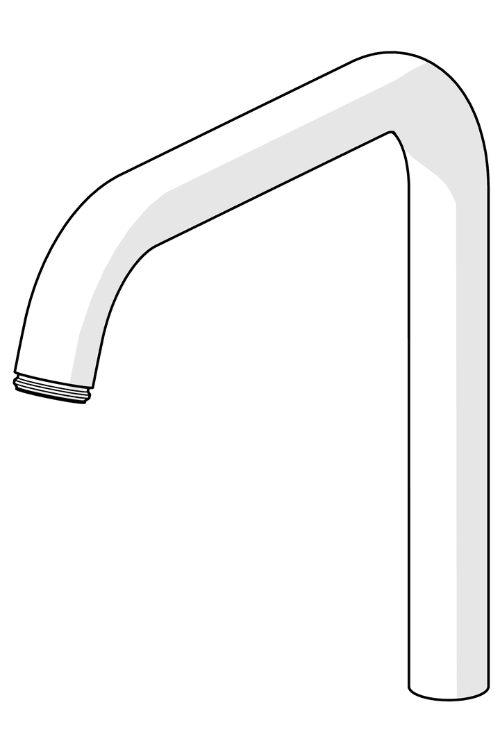 Høy tut | 1001049V | Krom