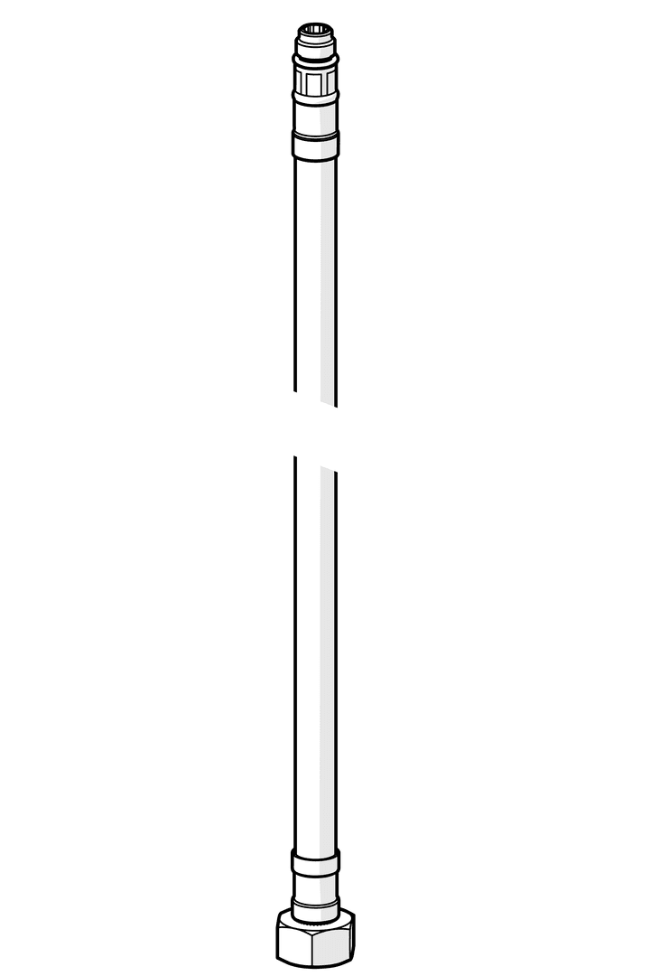 Fleksible slanger, L=475, G3/8-M10x1 LH | 1001515V