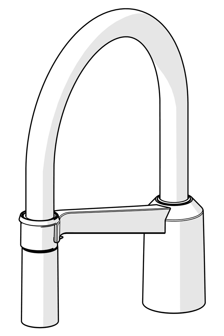 Høy tut | 1002660V | Krom