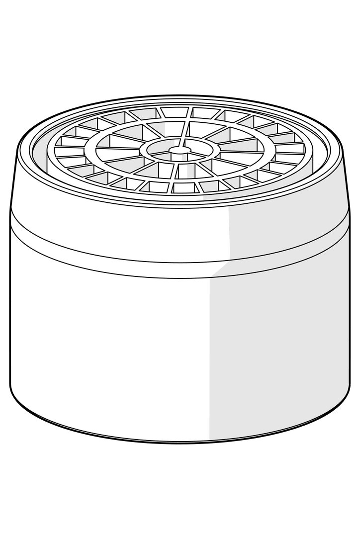 Strålesamler, M22x1 STD PL HC A Laminar | 1003610V | Krom