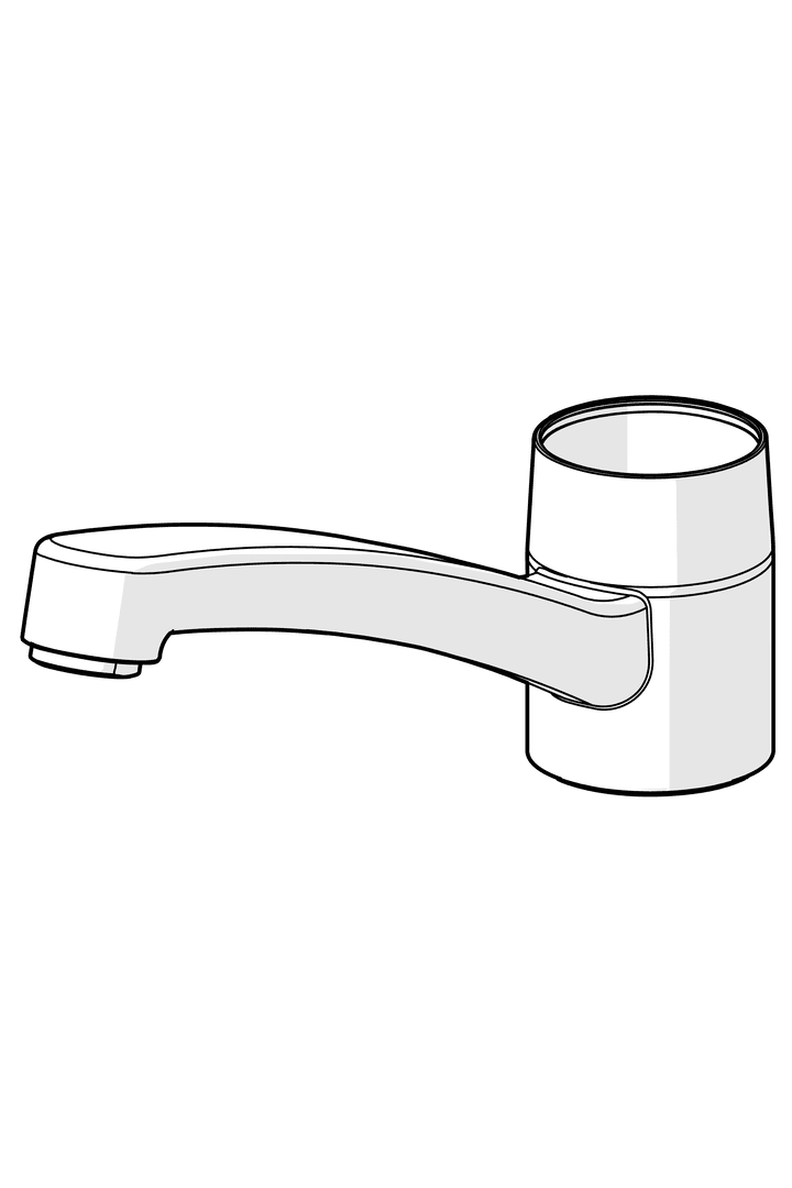 Tut komplett, L=210 | 1005585V | Krom
