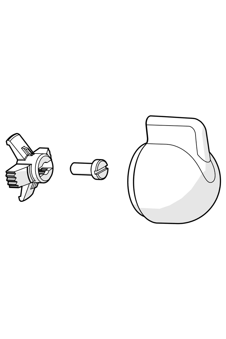Ratt for vaskemaskinkran | 1005697V | Krom