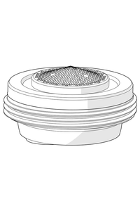Strålesamler, STD M24x1 HC PCA 3.8 l/min