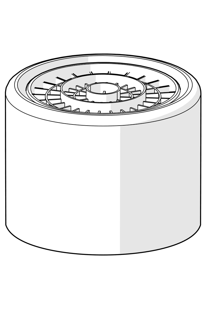 Strålesamler, STD M22x1 CC A | 1017047V | Krom