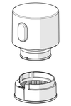 Temperaturreguleringsgrep | 1018476V-80 | Børstet stål