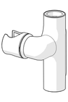 Glider for dusjstang | 1018479V | Krom