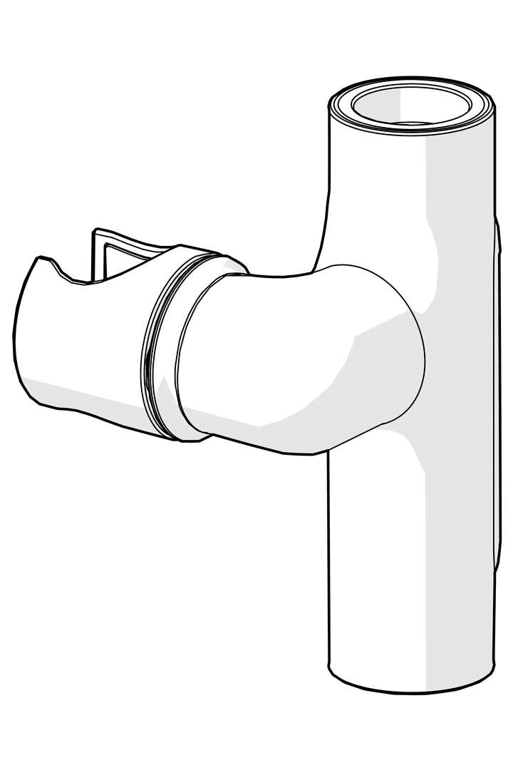 Glider for dusjstang | 1018479V | Krom