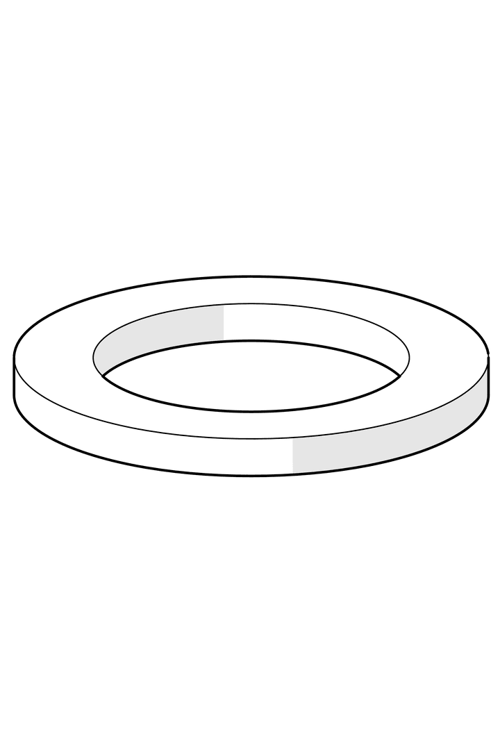 Porøs plastpakning (10stk), 60/40x5 | 559603/10