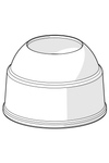 Dekkring med gjenge | 159369V | Krom