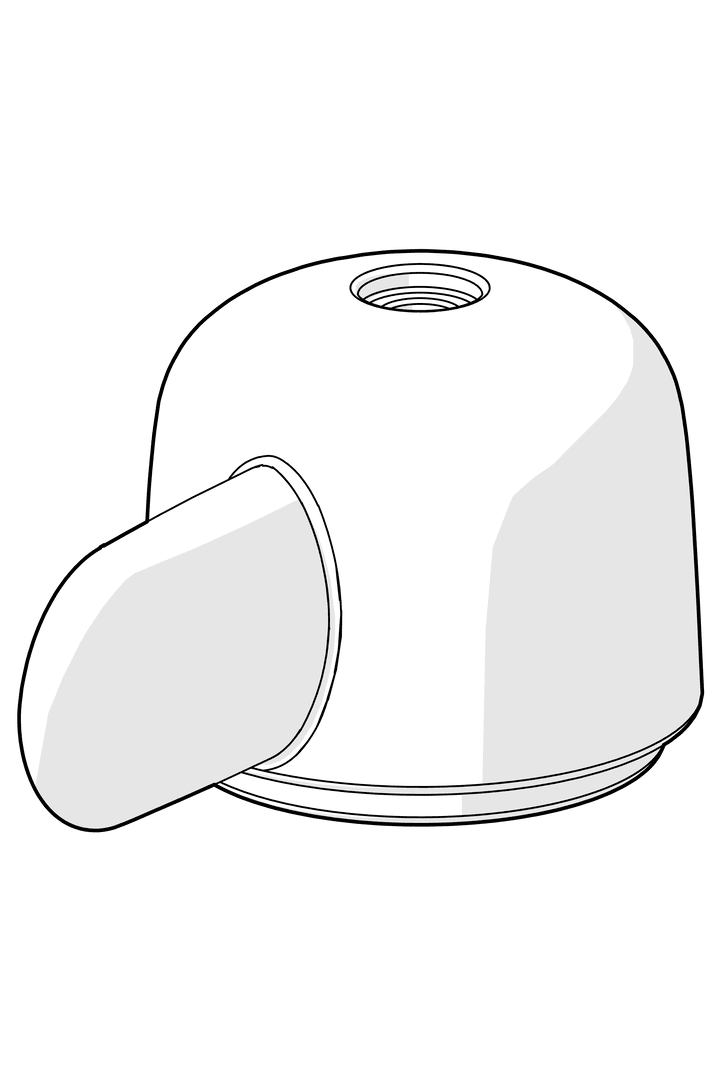 Ratt for vaskemaskinkran | 159643V | Krom