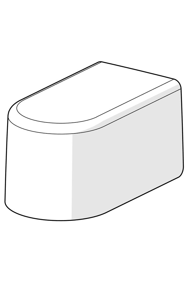 Deksel til veggbrakett  | 259347 | Krom