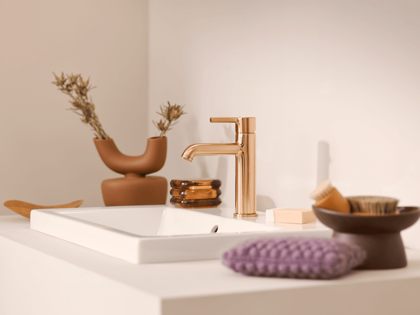 Servantkran | 2605FH-81 | Børstet bronse