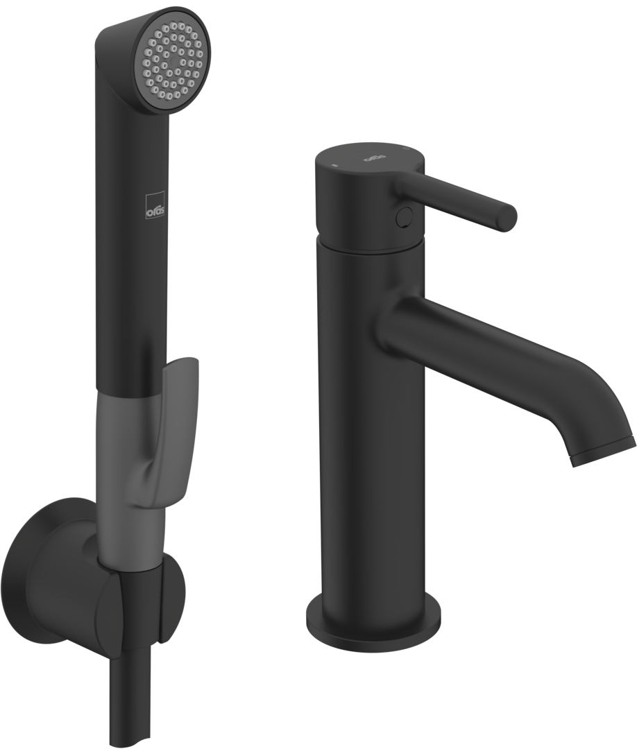 Washbasin faucet, 2606FH-33, #color_Matt black