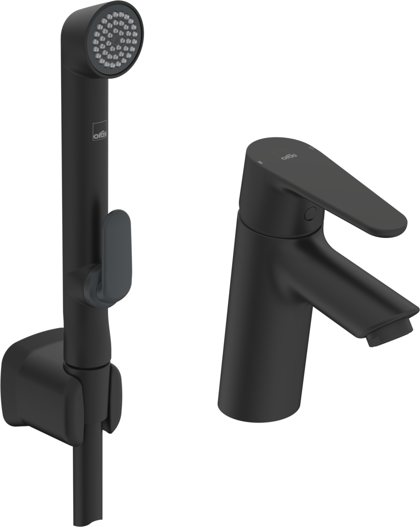 Washbasin faucet, 2612F-33, #color_Matt black