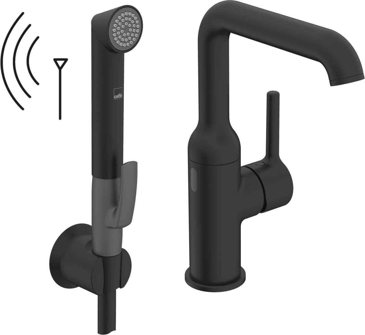 Servantkran, 3 V, Bluetooth | 2617FHZ-33 | Svart matt