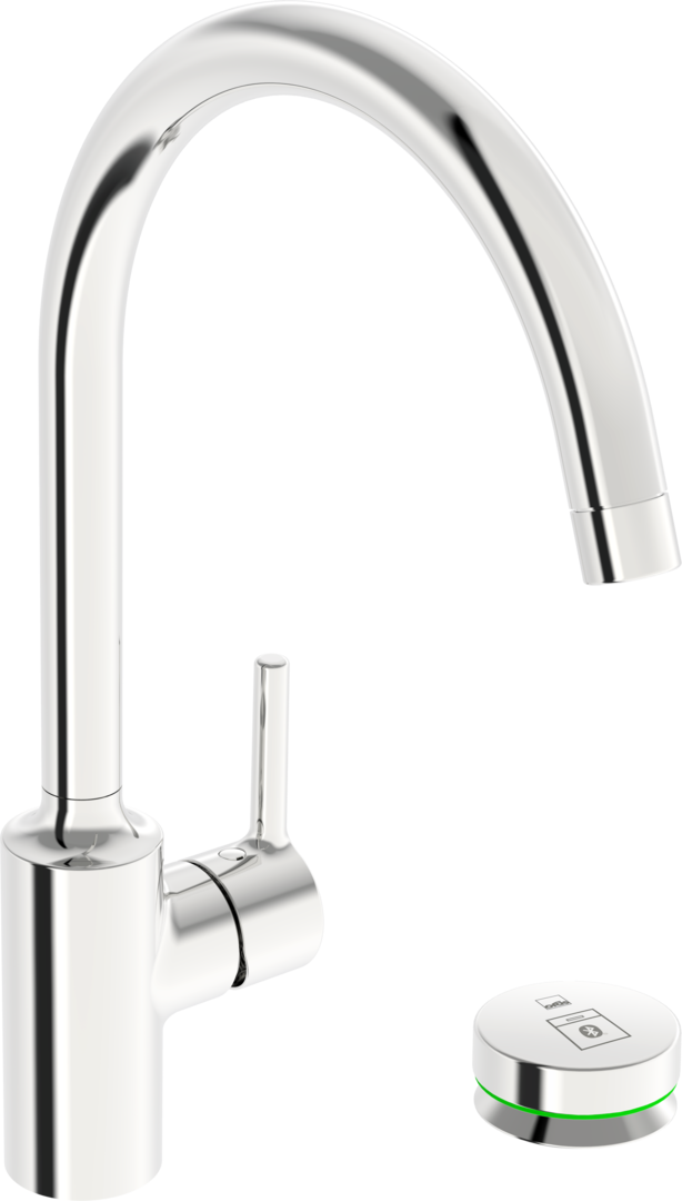 Kitchen faucet with dishwasher valve, 9 V, 2639AF, #color_Chrome