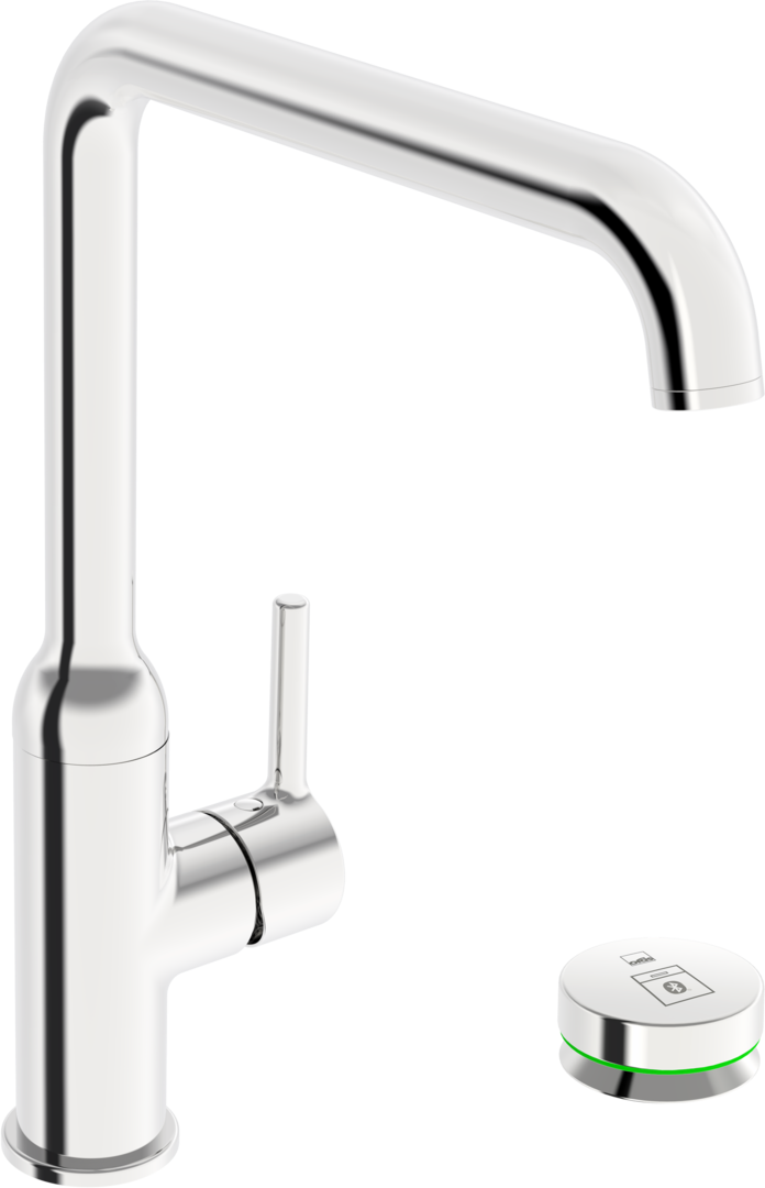 Kitchen faucet with dishwasher valve, 9 V, 2639FH, #color_Chrome