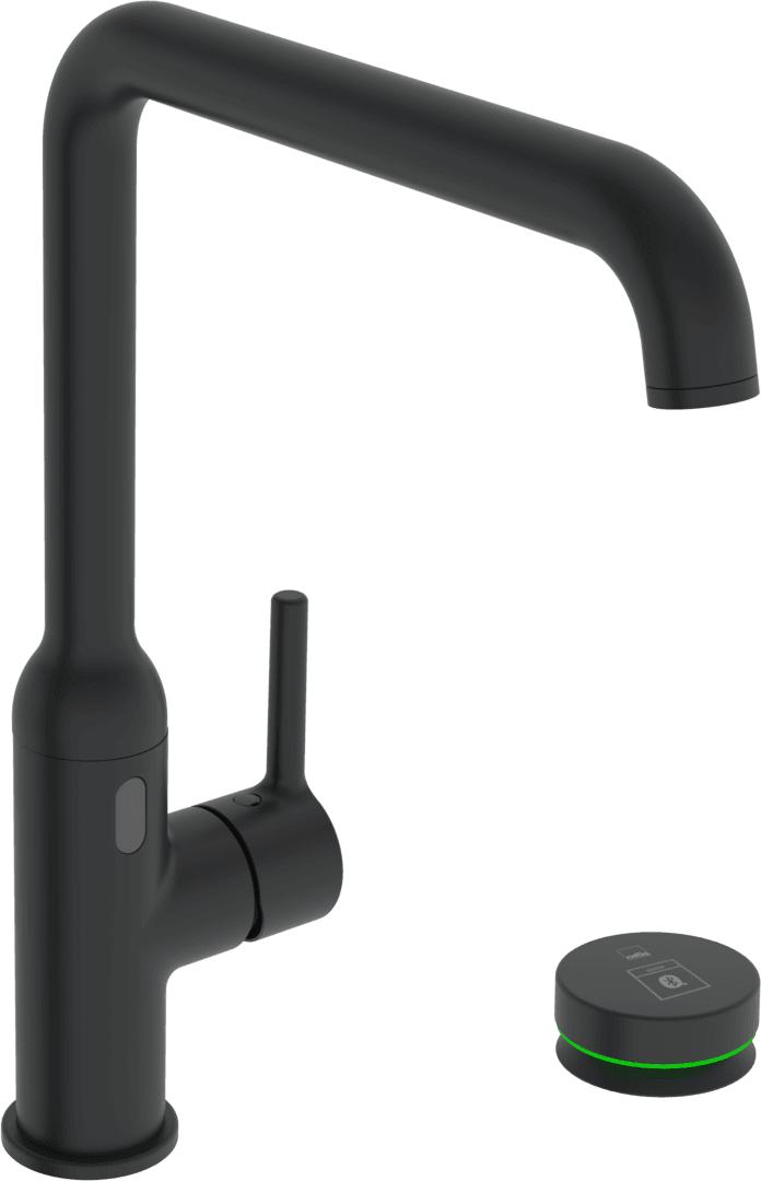 Kjøkkenkran med avstengning, 230/9 V, Bluetooth | 2639FHTZ-33 | Svart matt