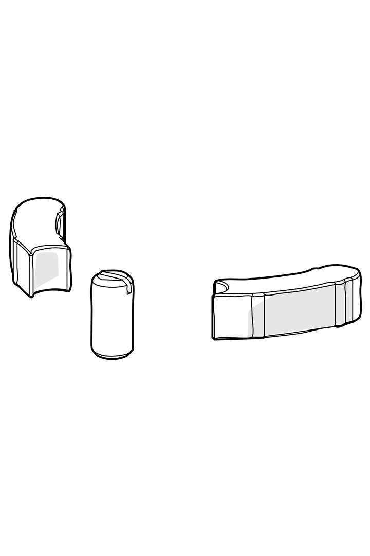 Begrenser for svingbar tut, 60°/0° | 602706/2