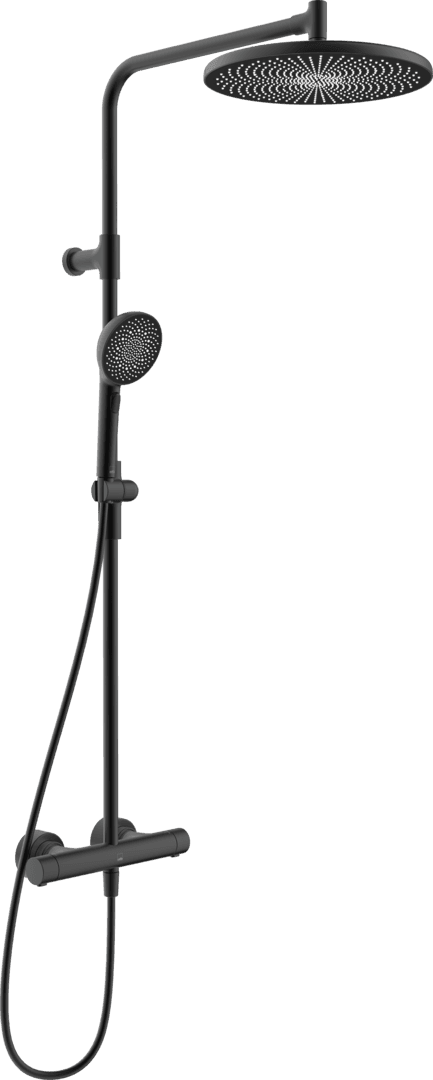 Dusjkran med rain shower | 4792-33 | Svart matt