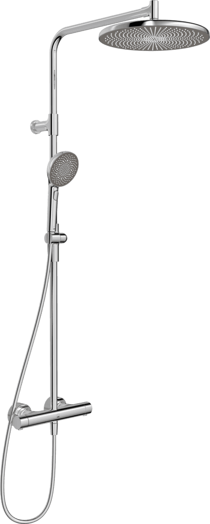 Dusjkran med rain shower | 4792 | Krom