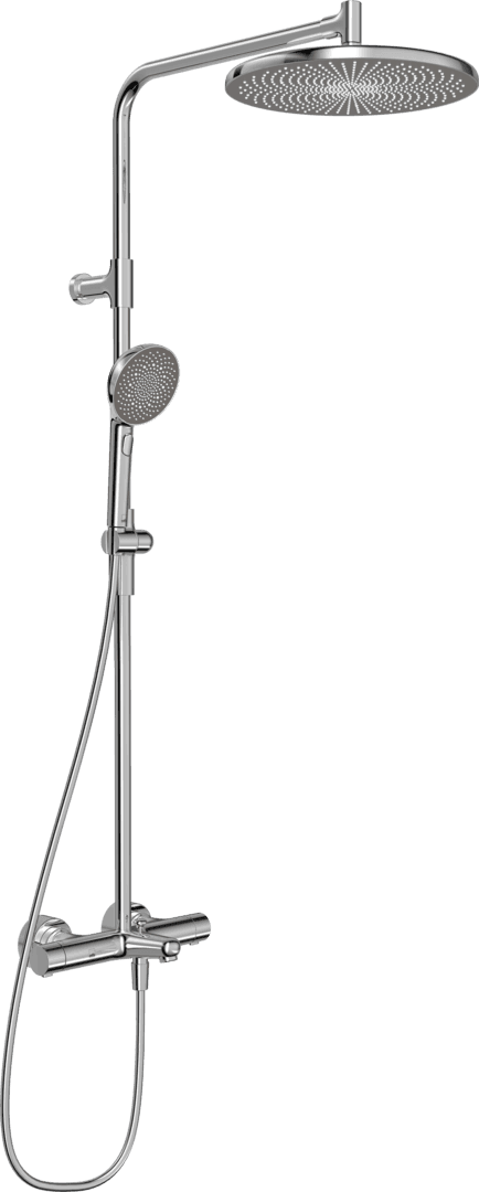 Dusjkran med rain shower | 4793 | Krom