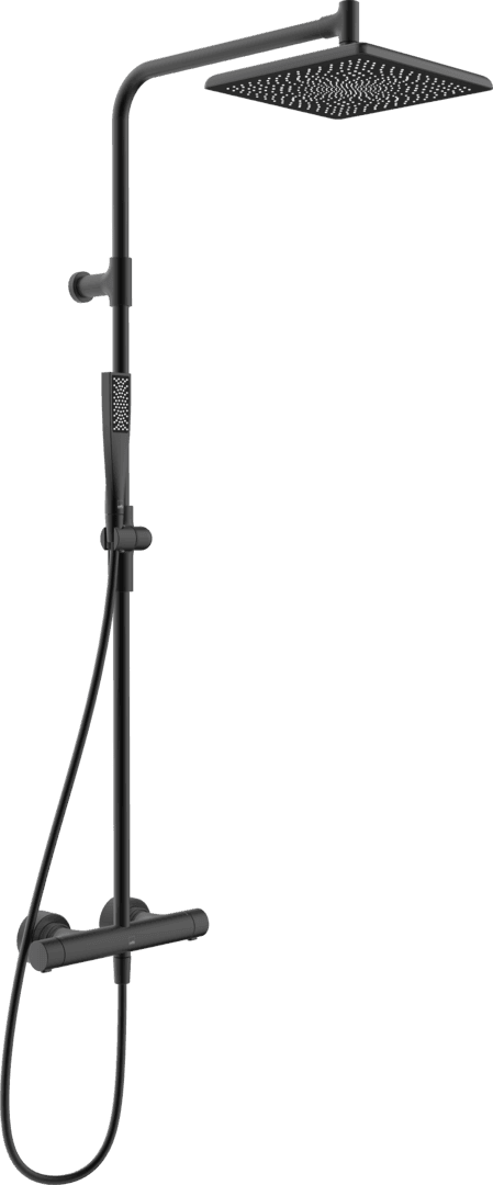 Dusjkran med rain shower | 4796-33 | Svart matt