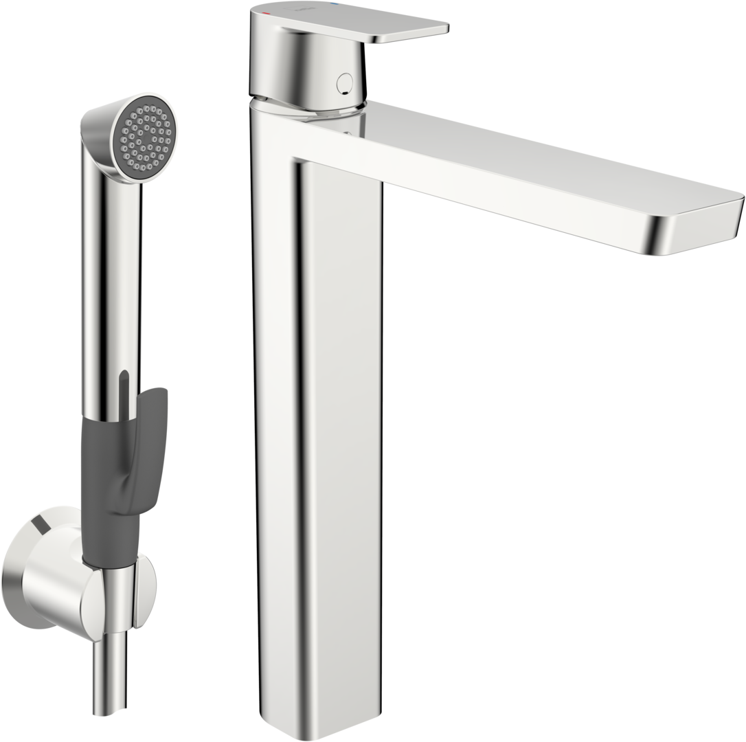 High washbasin faucet, 4802F, #color_Chrome