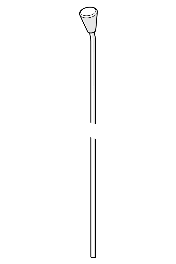 Løftestang m/ knopp, L=380 | 559529 | Krom
