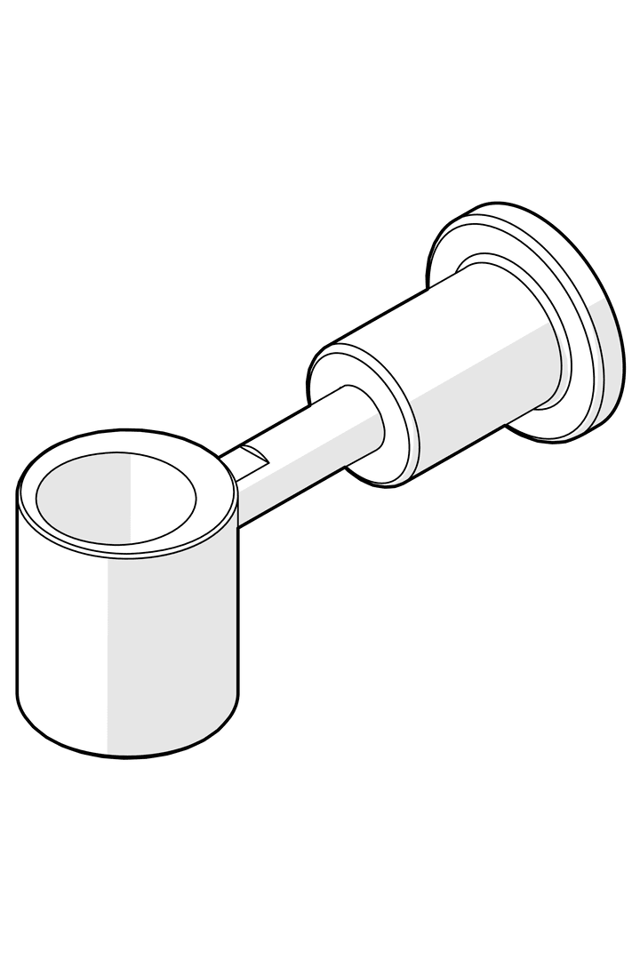 Dusjrørholder | 600860V | Krom