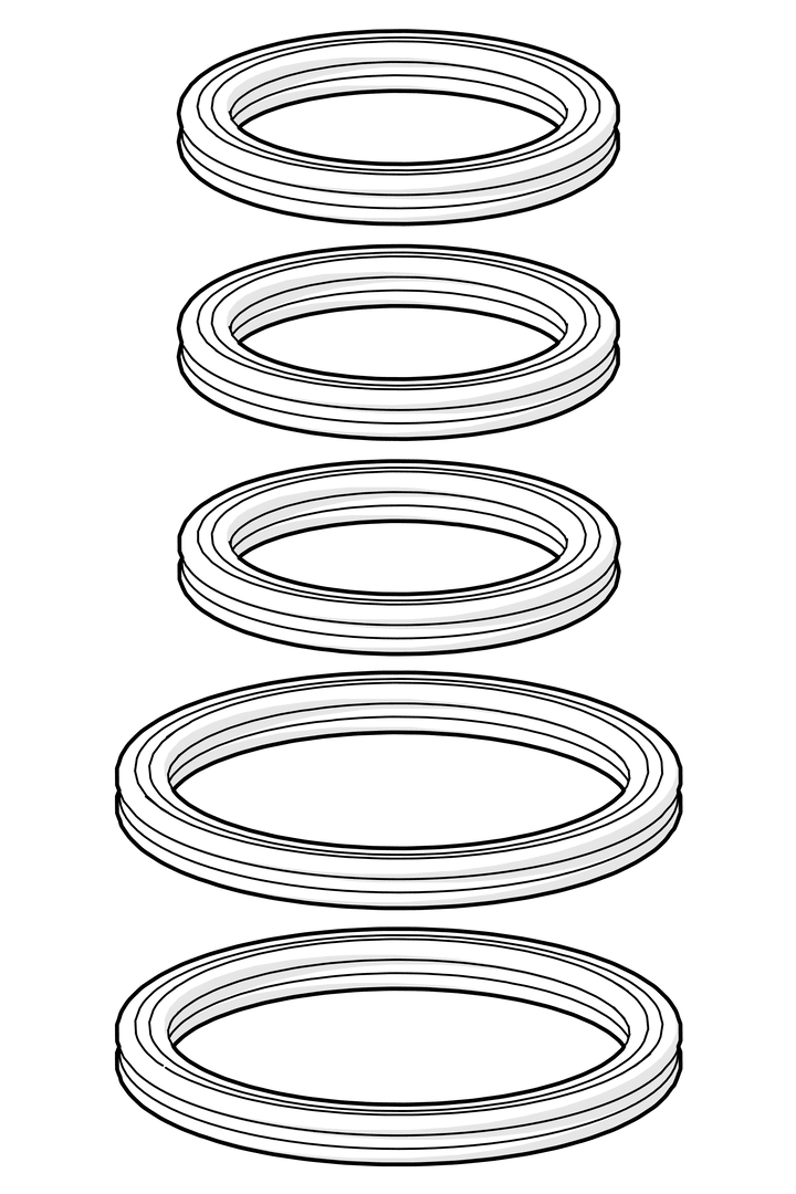 O-ring sett | 601072V