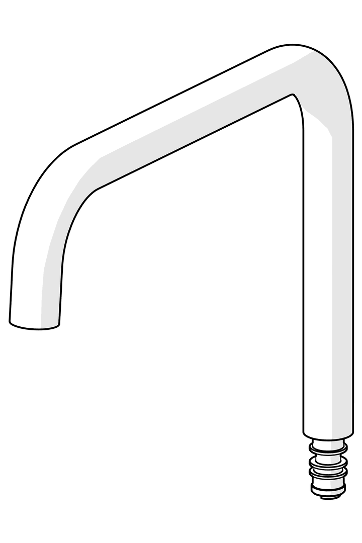 Høy tut | 601597V | Krom