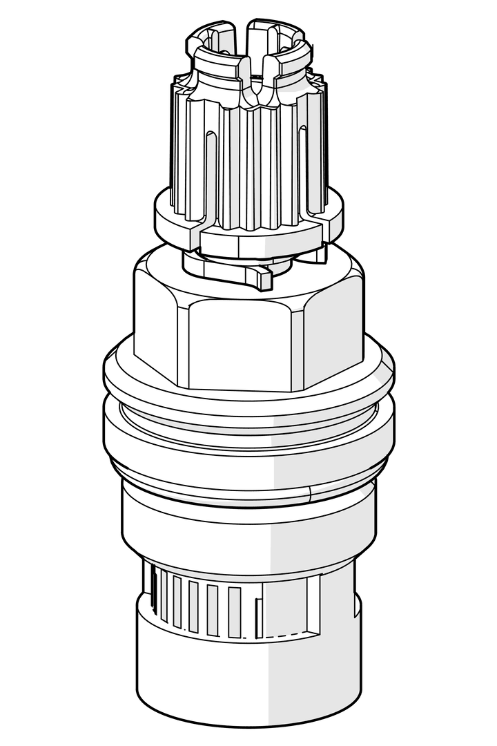 Keramisk overdel, G1/2, SW17 | 602631V