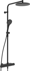 Dusjkran med rain shower | 7192N-33 | Svart matt