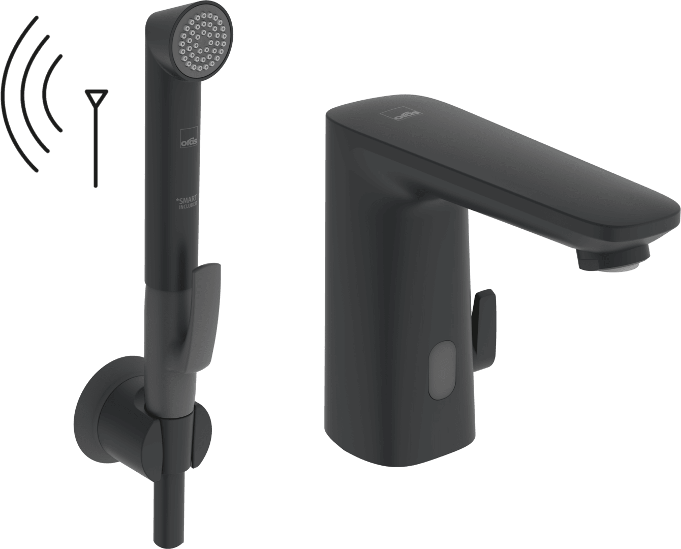 Servantkran, 3 V, Bluetooth | 9212FZ-33 | Svart matt